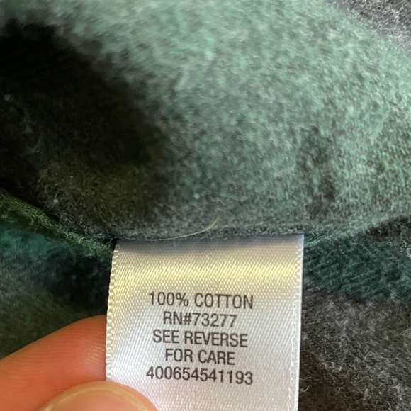 100% Cotton Sonoma plaid button up - Picture 4 of 4